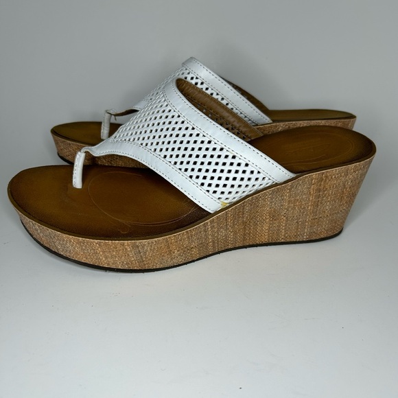 Clark’s Collection Platform Open Toe Wedge Sandal Size 8.5 - Picture 7 of 13